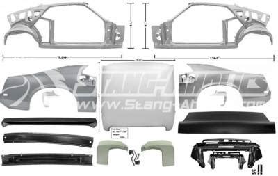 69 Mustang Coupe to Fastback Sheet Metal 